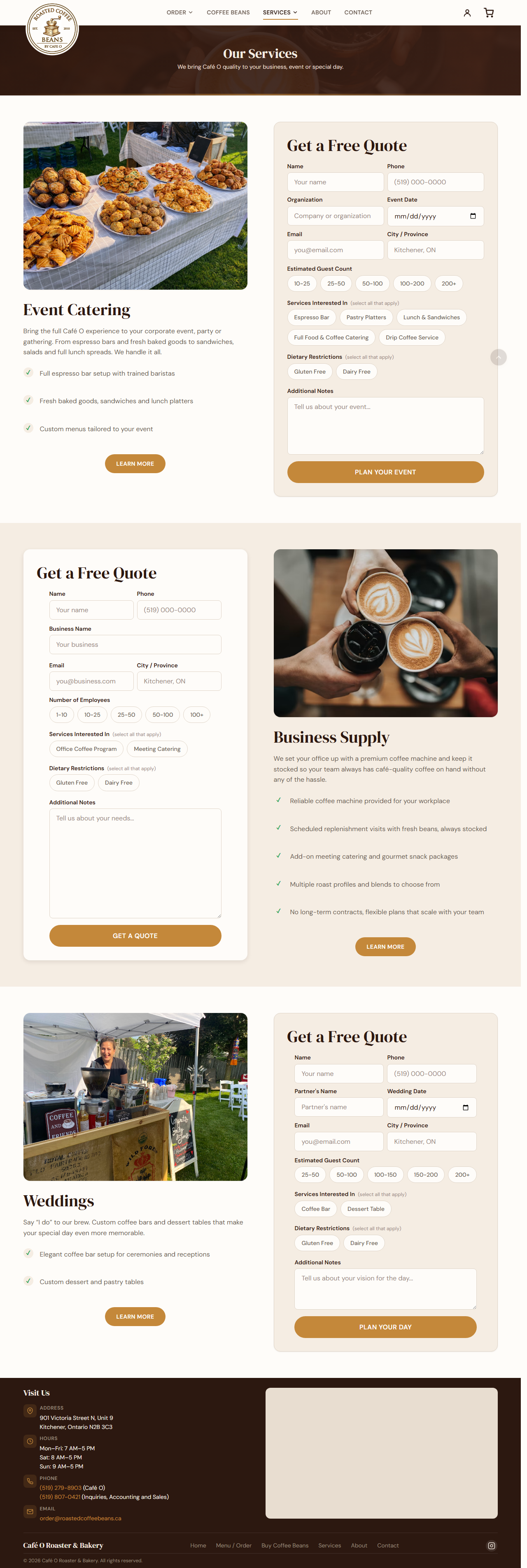 Café O services